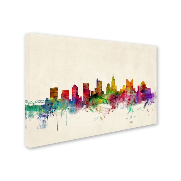 Michael Tompsett 'Columbus, Ohio' Canvas Art,22x32